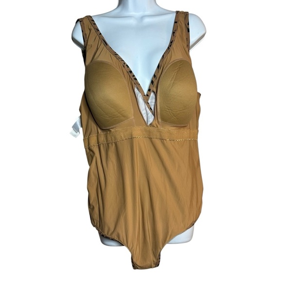 Modcloth The Bonita One-Piece cheetah Swimsuit woman’s SZ. 3X - Picture 15 of 16